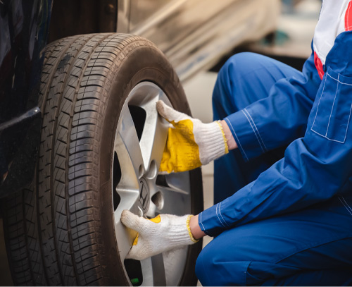 タイヤ点検